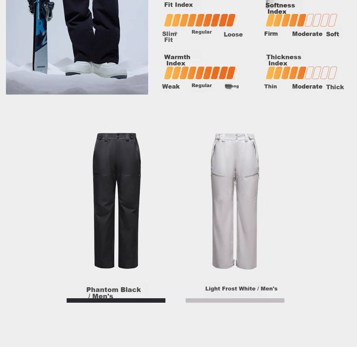 CAMEL Outdoor Ski Pants Women Single Board 2L Waterproof Snow Pants Insulated Warm Windproof Snowboarding Pants Men R256 18