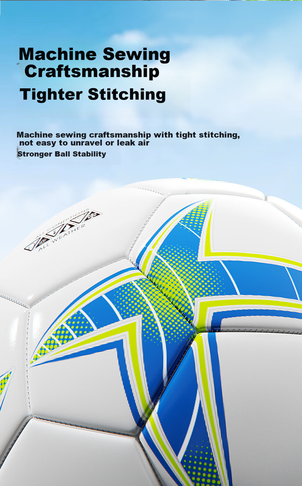 Under Armour Size 5 Adult Soccer Ball for Middle School Youth Standard Professional Match Training Exam Student Gift 3