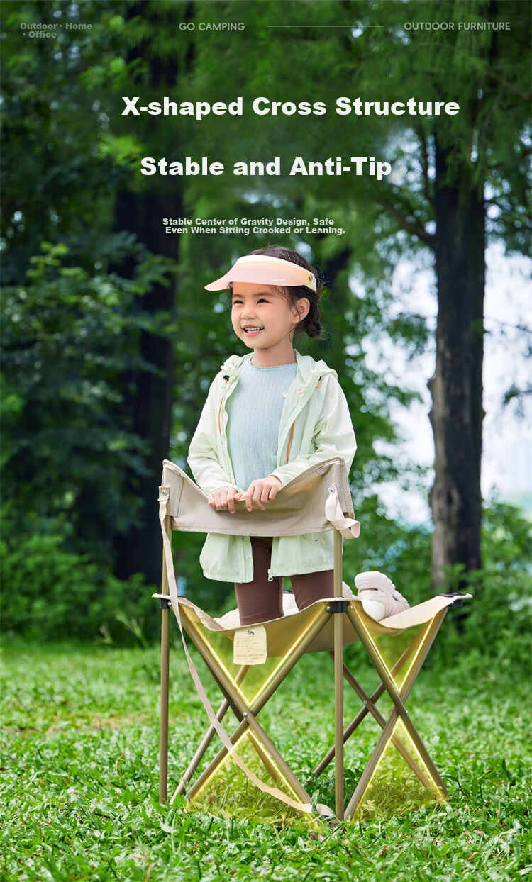CAMEL Wide Folding Outdoor Chair Portable Picnic Camping Beach Fishing Stool Bench 6