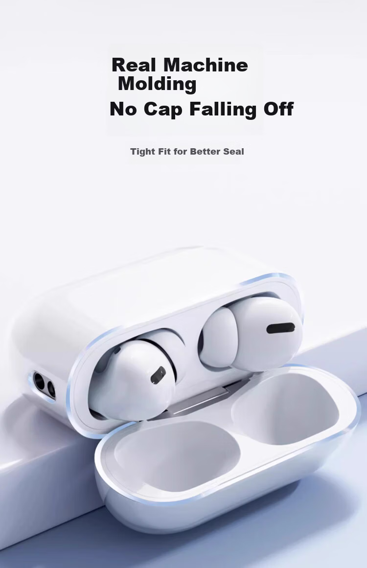 HotFire AirPods Pro 3rd Generation Protective Case Silicone Transparent Full-Cover Shockproof Dustproof Soft Cover for Apple Bluetooth Earphones 16