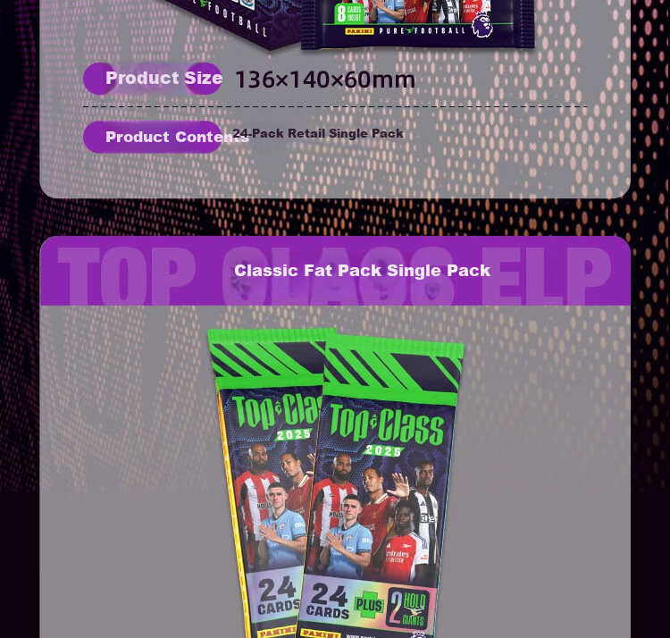 PANINI 2025 FIFA TOP CLASS Classic Retail Single Pack (8 Cards) 7