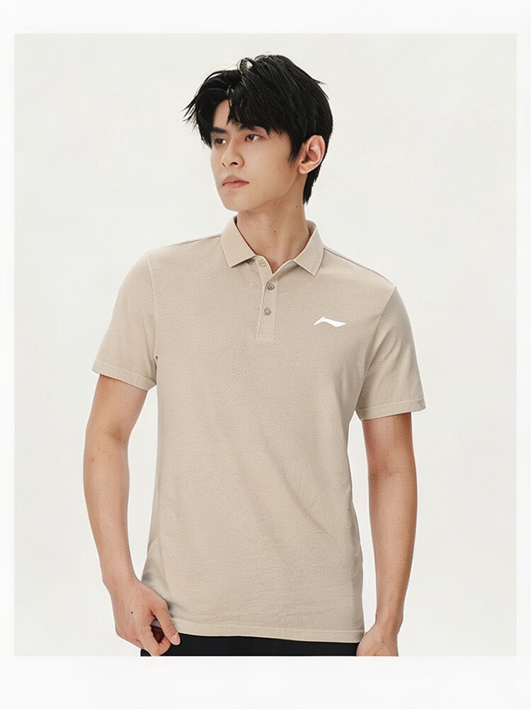 LI-NING Men's Polo Shirt Short Sleeve 2026 Summer New High-End Cotton Breathable T-Shirt Collar Casual Sportswear 16