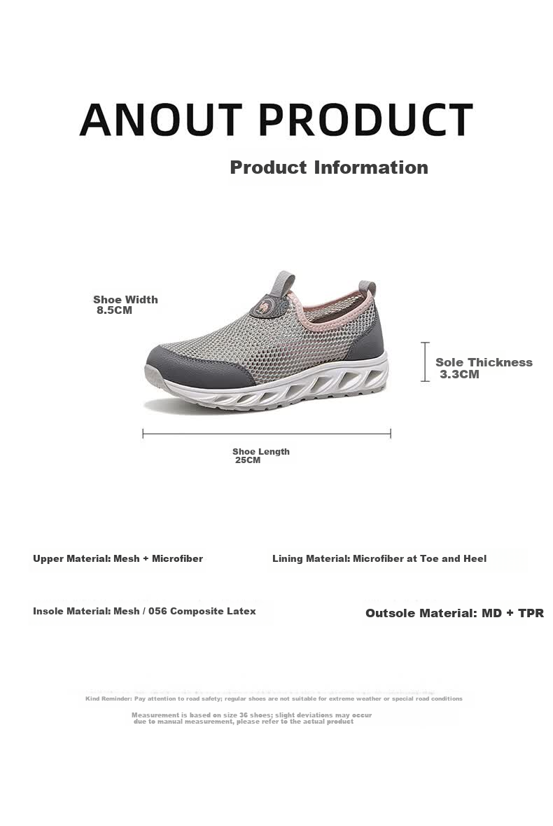 CAMEL Breathable Slip-On Mesh Casual Running Comfortable Thick-Soled Women's Shoes P26M391019 Light Pink Size 37 11