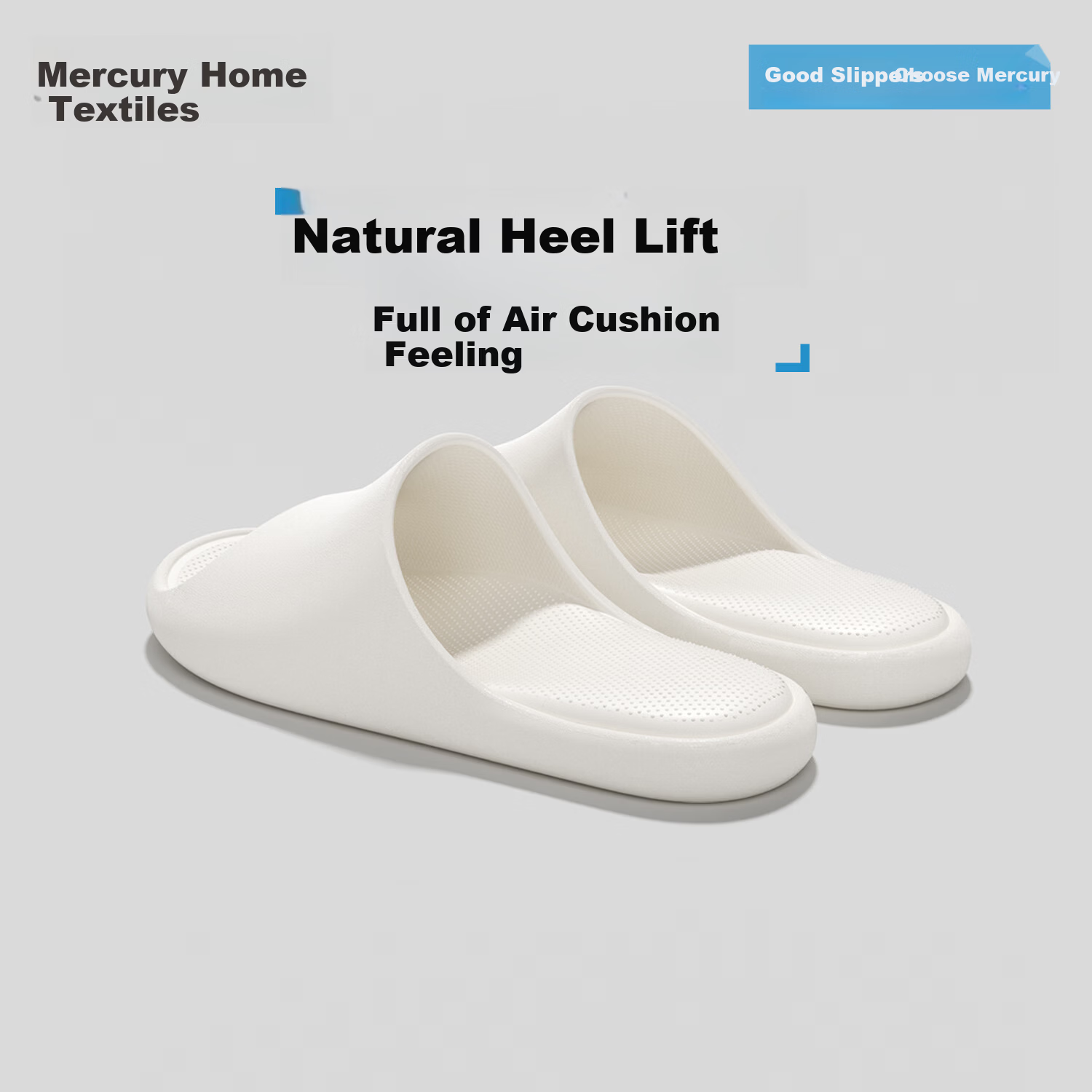Mercury Home Textiles Antibacterial Slippers Men's Summer 2026 New Indoor Bathroom Couple Soft Sole Beach Sandals Women's