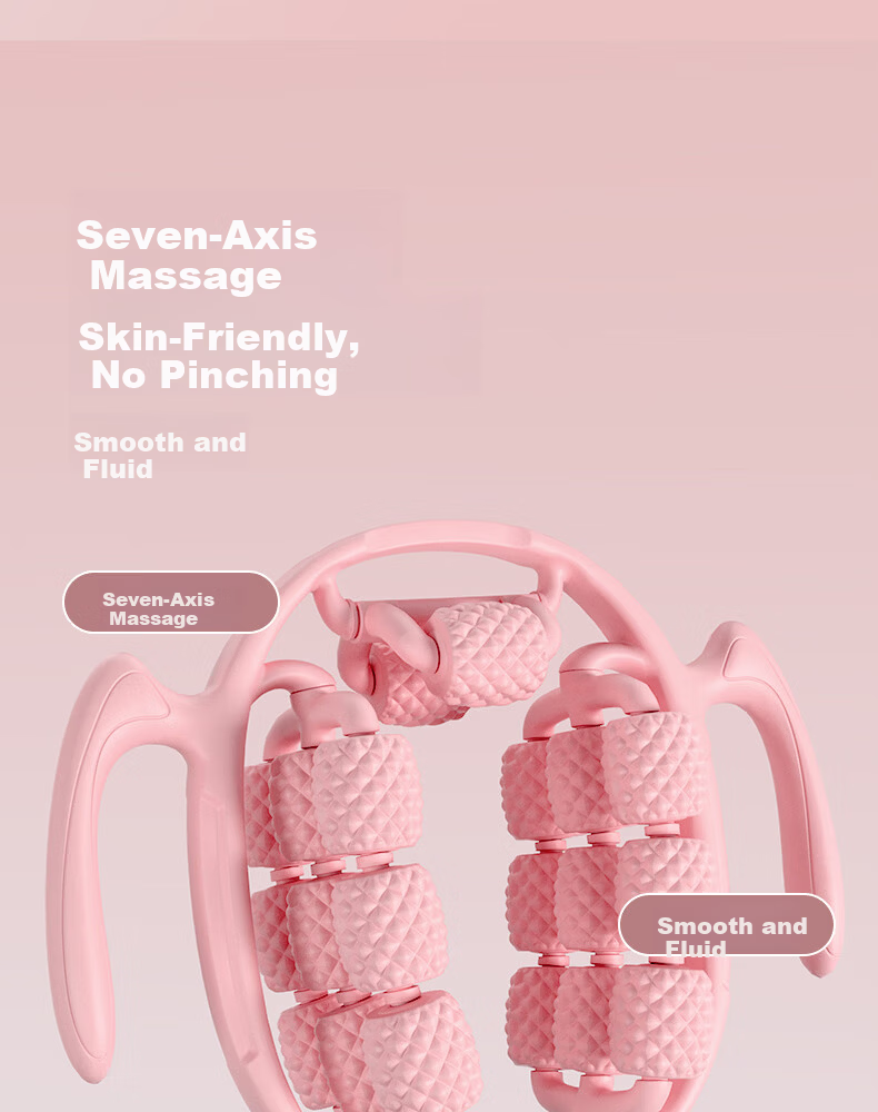 361° Circular Massager Leg Muscle Relaxation Multifunctional Roller Massager Thigh and Calf Training Tool 4