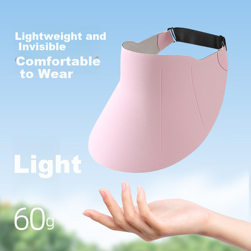 Jingtang Jingpin Seamless Topless Sunshade Hat Women's Summer Large Brim UV Protection Lightweight Foldable Hat