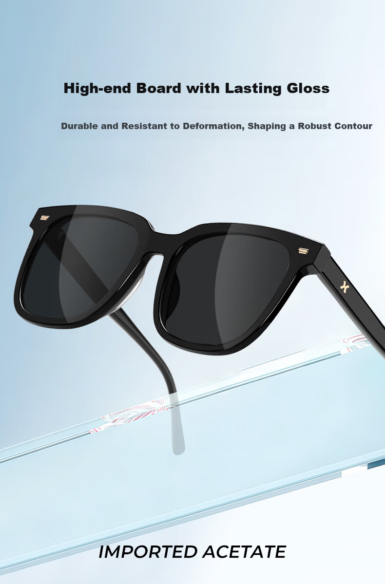 LOHO 2026 New Polarized Sunglasses UV Protection Oversized Square Slimming Driving Glasses GM Protective Eyewear 5