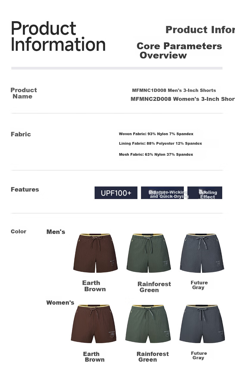 Macondo 3-Inch Running Shorts UV Protection Lined Breathable Quick-Dry Sports Pants Rainforest Green Men’s M 13