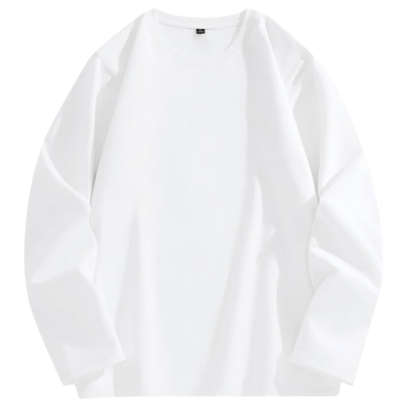 MiiOW Pure Cotton Long-Sleeve T-Shirt for Women, Spring And Autumn Warm Inner Layer, Loose Round Neck Undershirt, Casual Comfortable Top, Women's Autumn Wear
