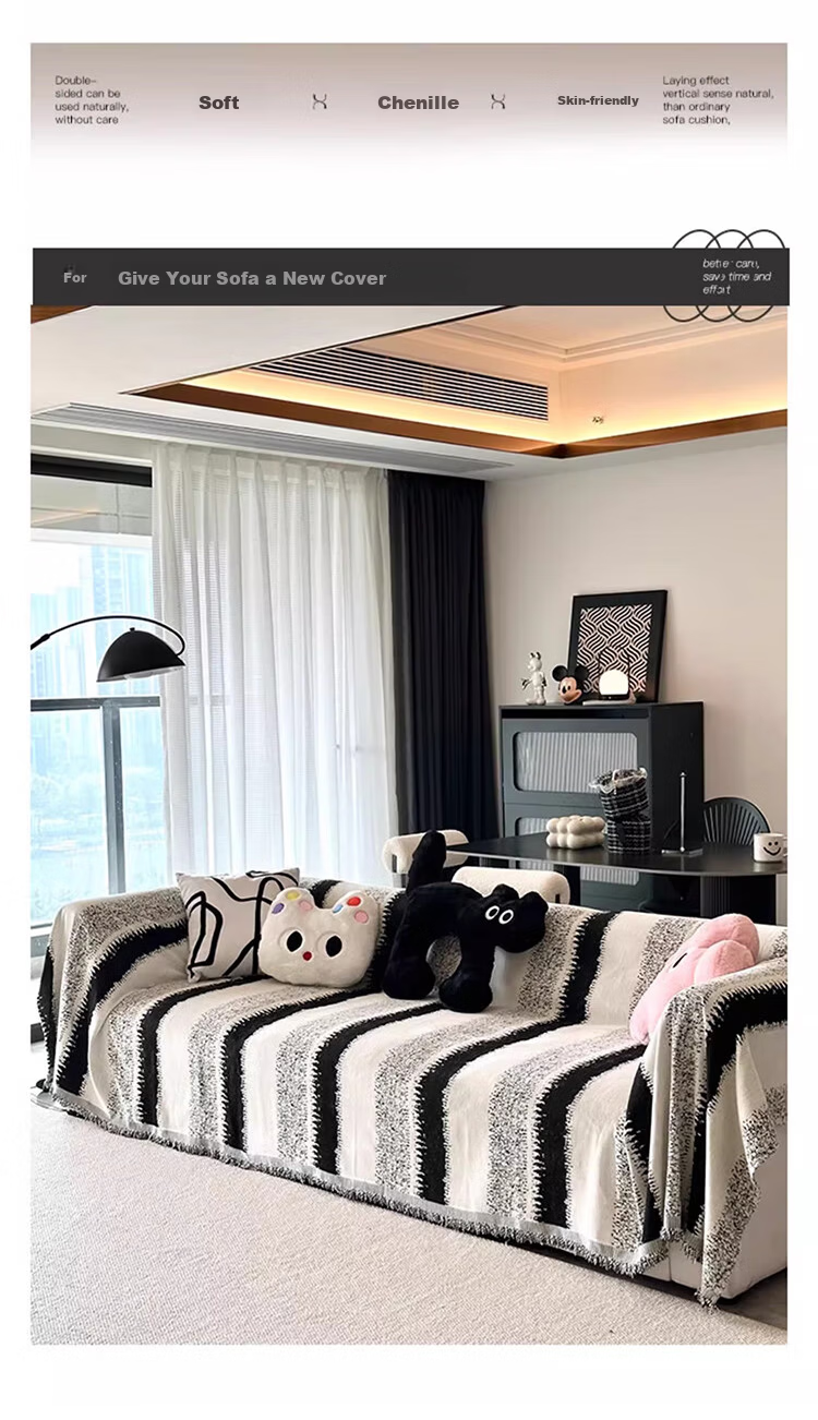 AVIVI Sofa Cover, All-Inclusive Four Seasons Non-Slip Sofa Cover, Sofa Throw Blanket, 180*230 Shiguang 2