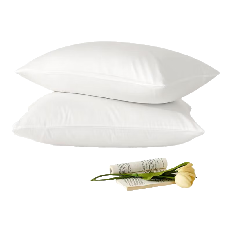 Yuan Life Three-Proof Pillowcase Hotel Inner Cover Anti-Saliva and Oil Pillowcase White Pair 50*80cm