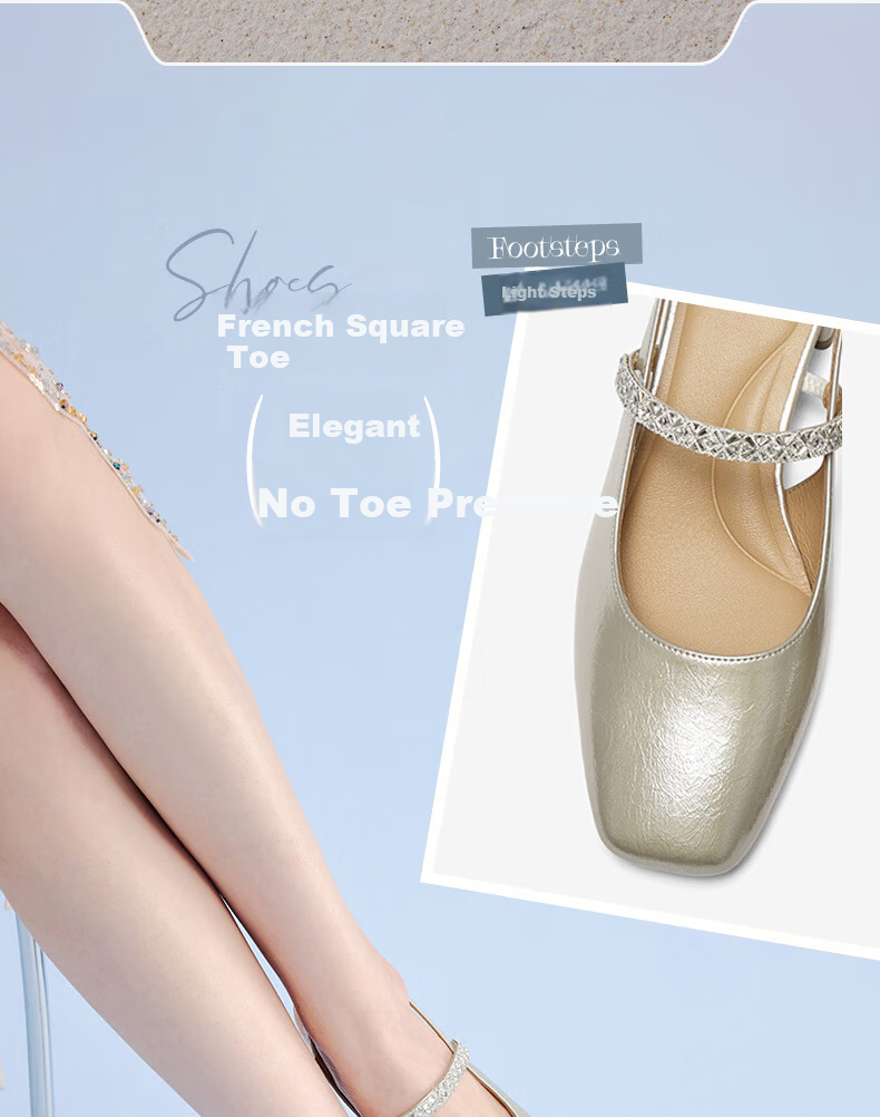 BASTO 26 Summer Open Back Sandals Fashion Trendy Commuter Women's Shoes F5085BH6 Light Gold Size 39 7