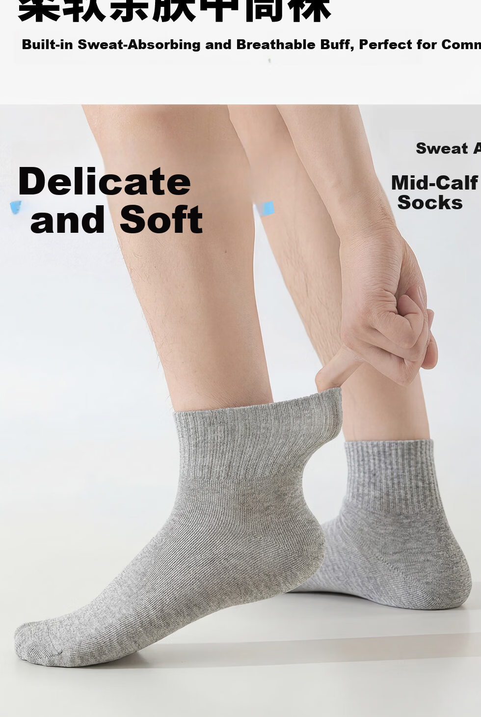 Jieban Travel Disposable Socks Unisex Wash-Free Daily Use Mid-Calf Cotton Socks Winter Thickened High Tube Long Socks 2