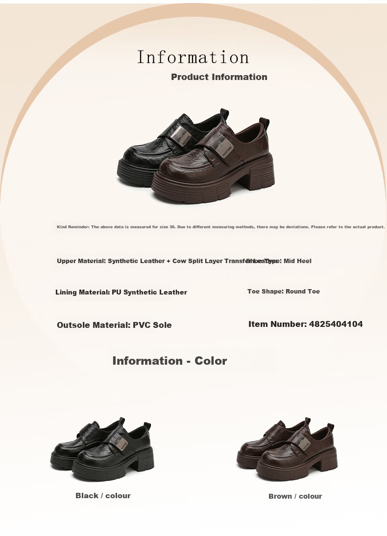DAPHNE Vintage Style Loafers Women 2026 Spring New Versatile Niche Thick Sole Leather Shoes Height Increasing Flats Women 4