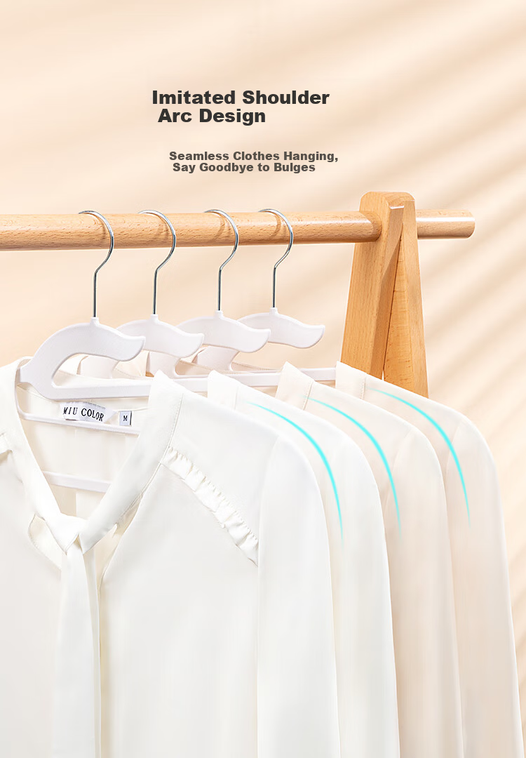 ZUO ZHUAN JIAO Wide Shoulder Drying Rack, Extra Wide Non-Marking, Dual-Use for Wet And Dry Clothes, Non-Slip Thickened Clothes Hanger Stand 2