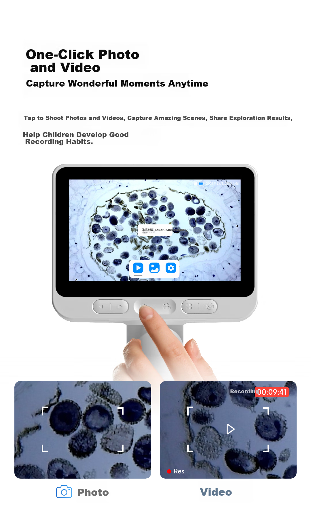 Dangdangli Electronic Microscope Portable Handheld Science Experiment Toy for Boys and Girls Kids Students Birthday Children's Day Gift 7