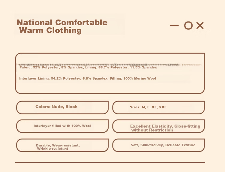 Langsha Women's Thermal Vest 100% Wool Filled Autumn Winter Antibacterial Thickened Cold-Resistant Base Layer Top 13