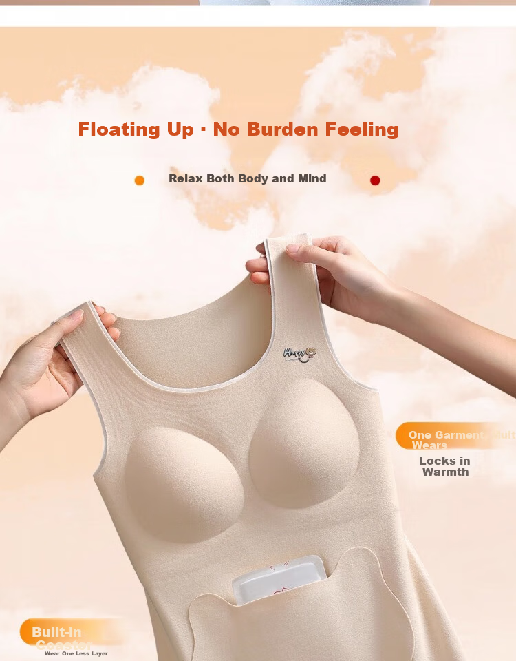 MiiOW 2-Pack Thermal Vest with Chest Pads for Adolescent Girls, Middle and High School Students, Autumn and Winter Underwear 8