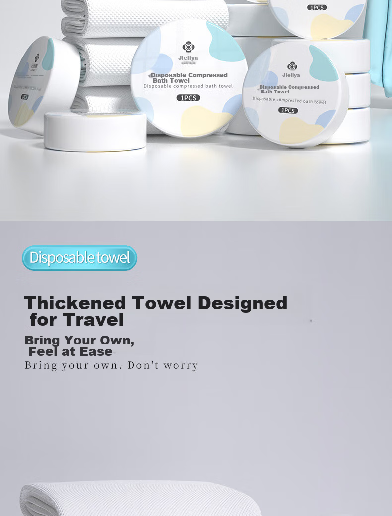 Grace Travel Disposable Towel And Bath Towel Set, Vacuum-Sealed Non-Compressed Face Towels for Travel And Business Trips, Towels *6 And Bath Towels *3 4