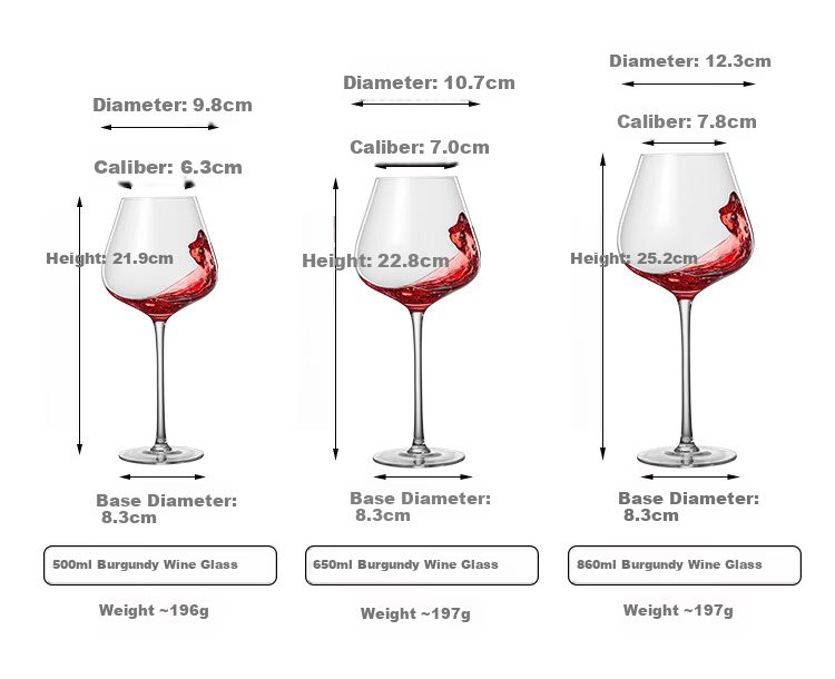 MUMU Crystal Burgundy Wine Glass Set High-End Home Use Stemware Decanter Wine Accessories Wedding Gift 13