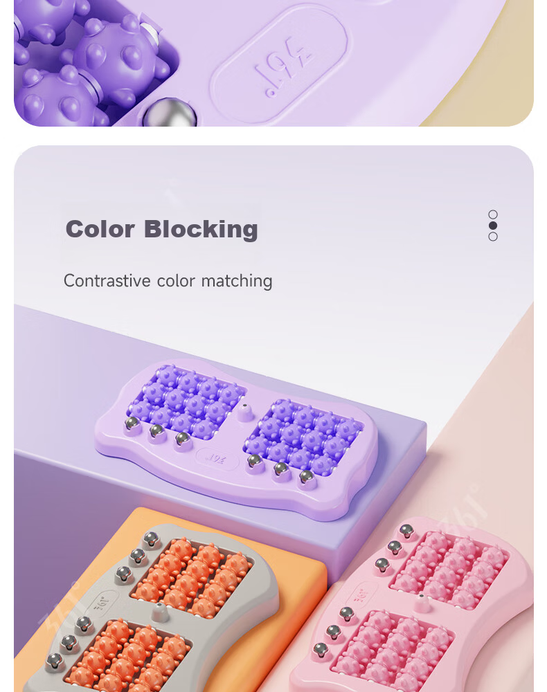 361° Foot Massager Roller Acupressure Foot Massage Board Reflexology Bead Foot Therapy Scraper for Home Use 5