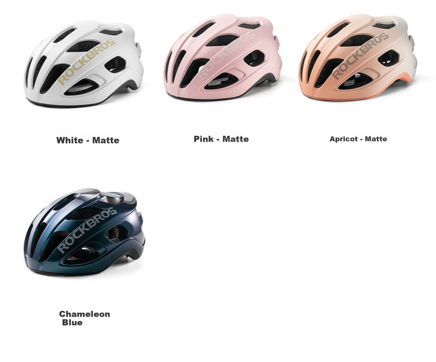 Rockbros Integrated Bicycle Helmet Cycling Helmet Mountain Road Bike Safety Helmet Unisex White Matte - L 8