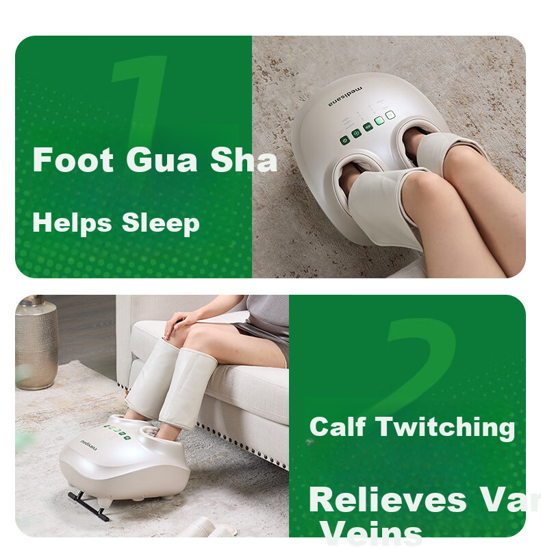 MEDISANA German Foot Massage Device Foot Sole Meridian Acupoint Massager Fully Automatic Foot Kneading and Pressing Warmer Foot Leg Hip Waist Massager Birthday Gift for Women 4