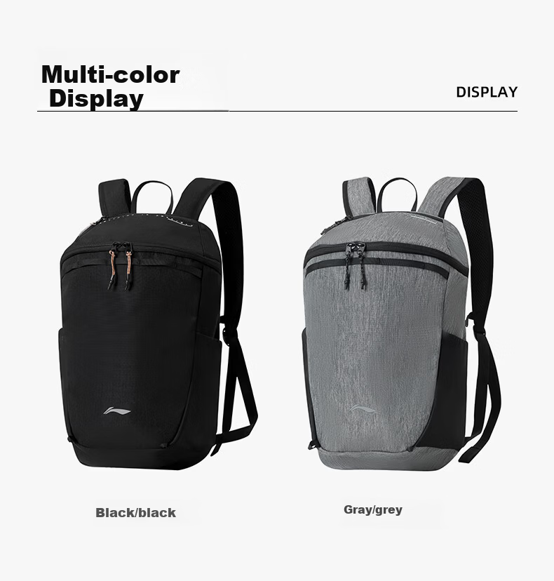 LI-NING Backpack Hiking Mountaineering Sports Outdoor Cycling Portable Commuter Unisex College Student School Travel Bag 11