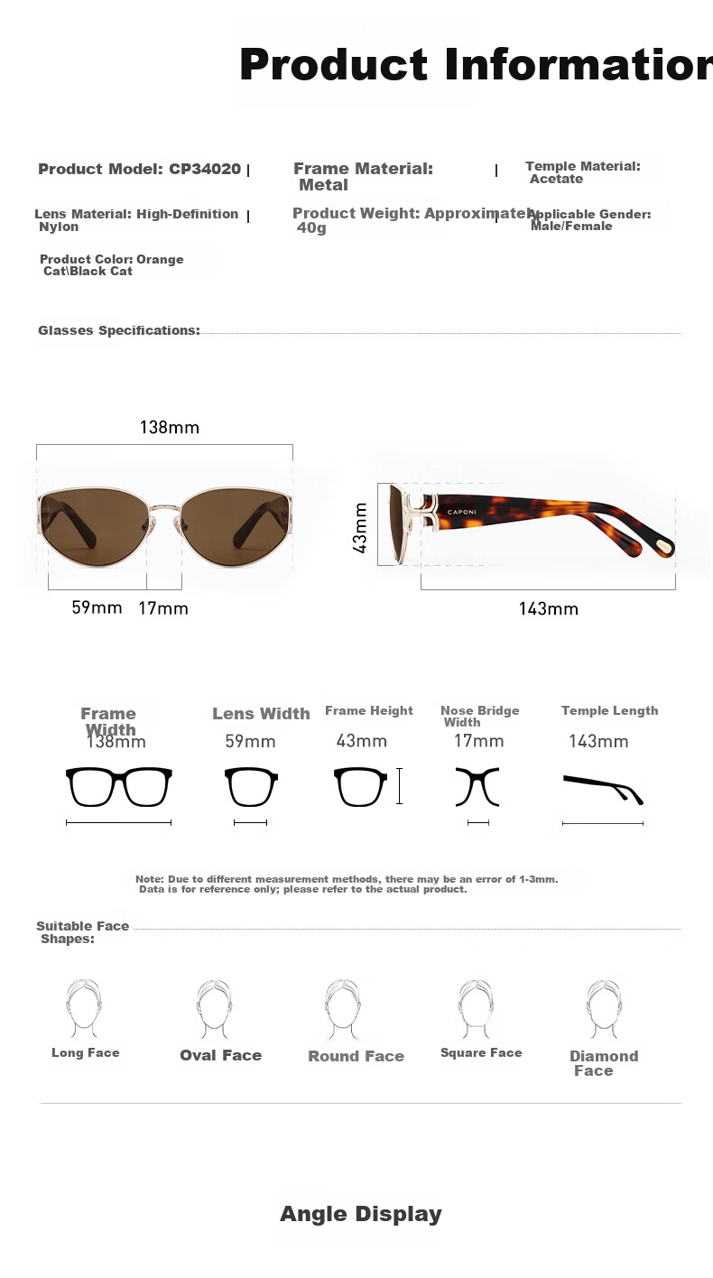 Jiaboli Vintage Style Cat Eye Sunglasses for Women 2025 New Nylon UV Protection Sun Glasses High-End Travel Outdoor 13