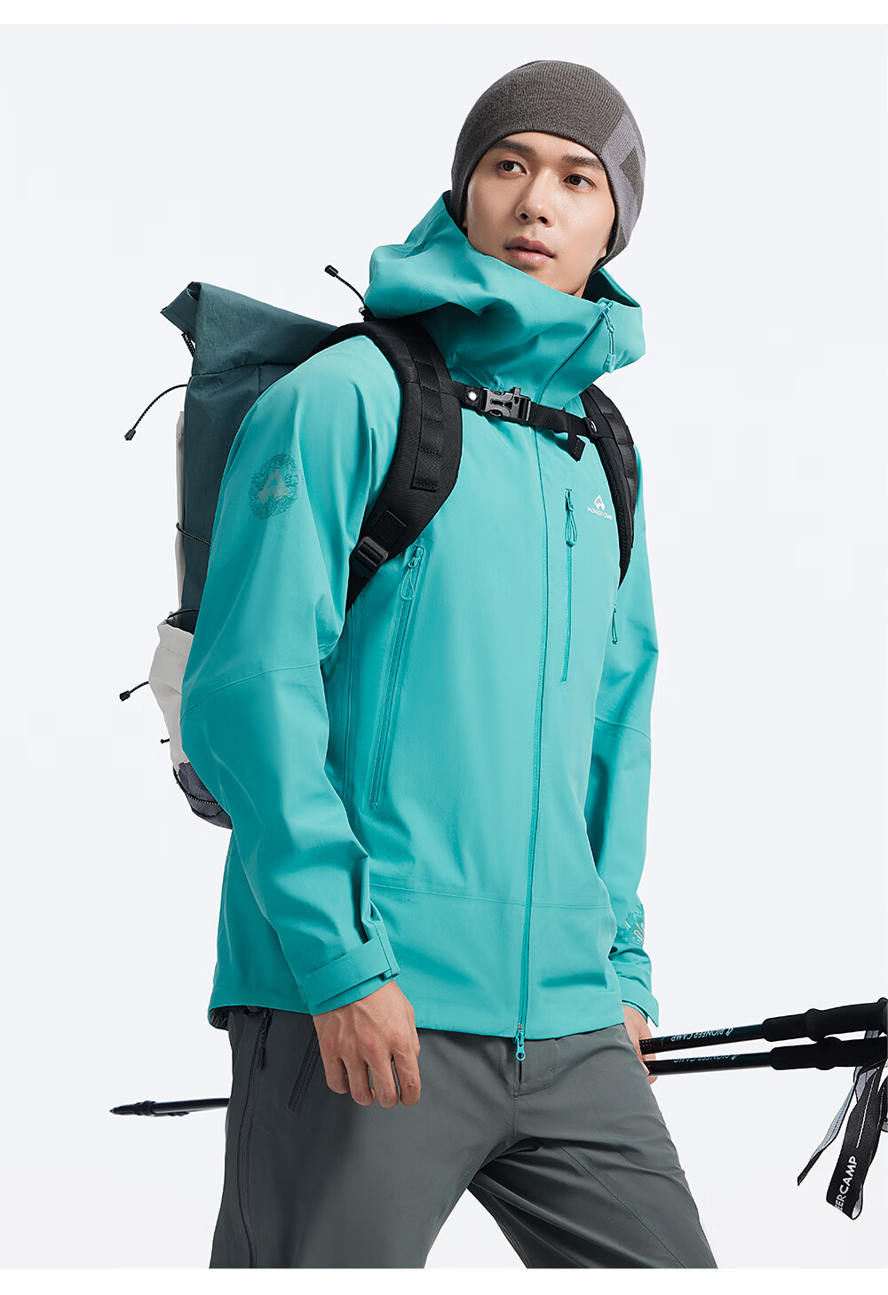 Toread Jin Yi Wei Three-Pocket Men's Softshell Jacket Summer Casual Outdoor Windproof Waterproof Hiking Mountaineering Coat 34