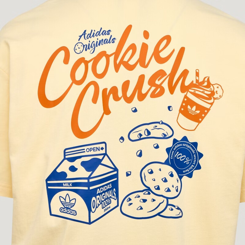 Adidas Originals Unisex FOOD TEE SS Short Sleeve T-Shirt LC6507 Yellow M 5