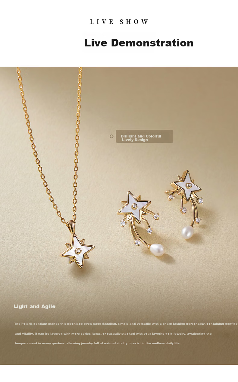 Amber Lollipop Anbo Loli Jewelry Necklace Women Eight-Pointed Star Pendant 520 Valentine's Day Birthday Gift for Girlfriend Wife 10