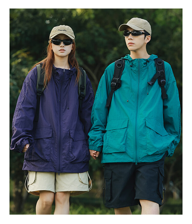 Dingfengbaoluo Outdoor Original Yarn Sun Protection Jacket Summer Cooling Ice Silk Breathable Quick-Dry Sports Casual Coat DLY18 Seafoam Green 2XL 16