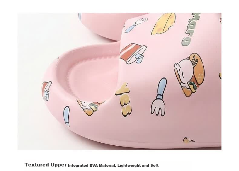 MashiMaro EVA Cartoon Cute Parent-Child Slippers Non-Slip Home Bathroom Kids Women's Sandals 6