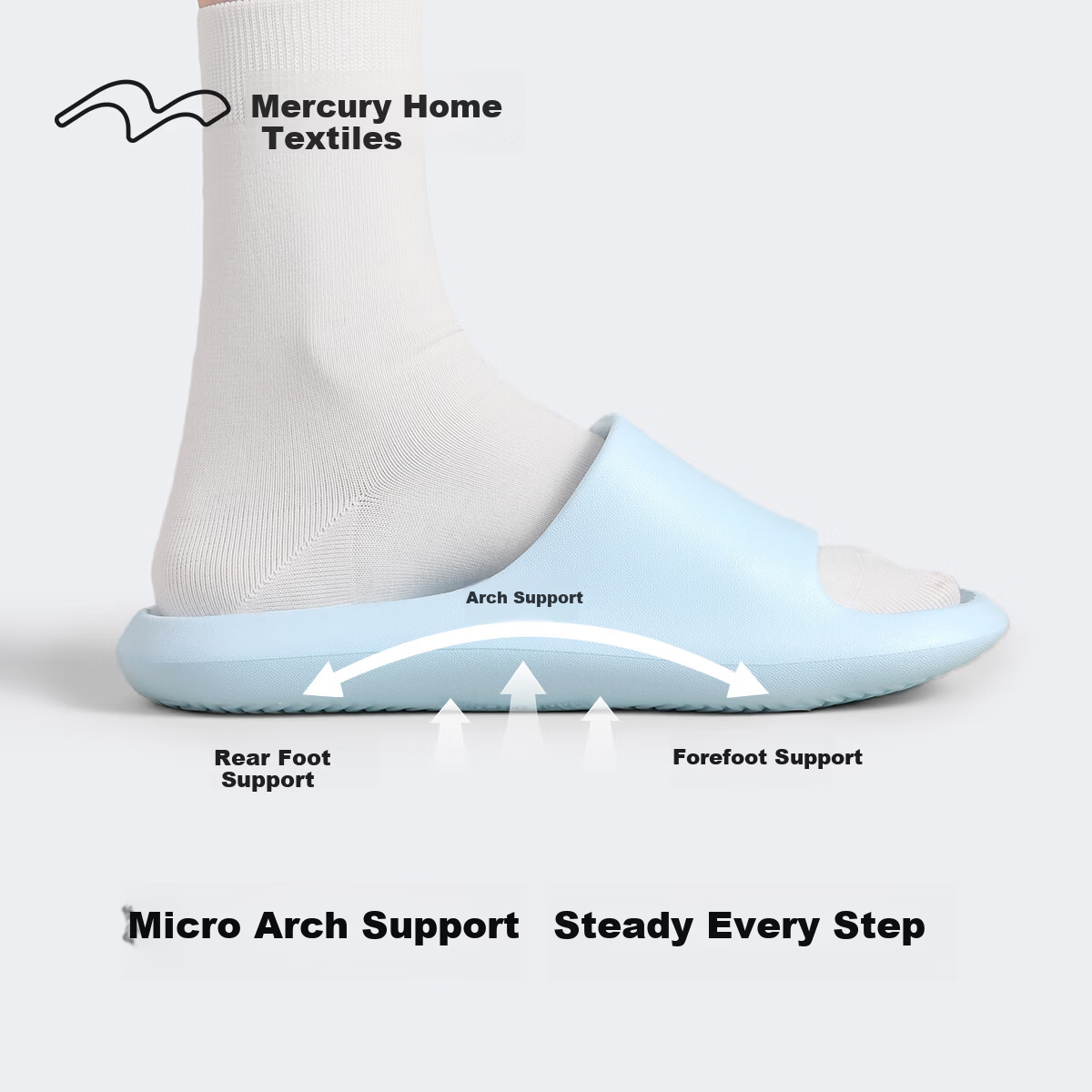 Mercury Home Textiles Banana Boat Antibacterial Bathroom Non-Slip Indoor Four-Season Couple Slippers for Men and Women
