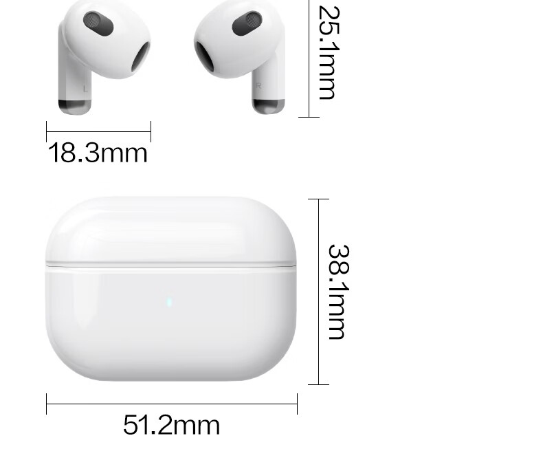 Deli True Wireless Bluetooth Earbuds Semi-In-Ear Earphones Charging Music Sports Gaming Headphones Gift Bluetooth 6.0 Type-C Compatible with Apple Xiaomi Phones White 26