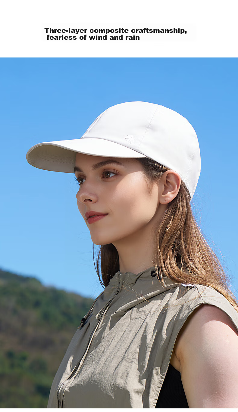 Kenmont Baseball Cap Wide Brim Large Face Slimming Waterproof Duckbill Hat Deepened Sunshade Cap 6157 Couples Style 3