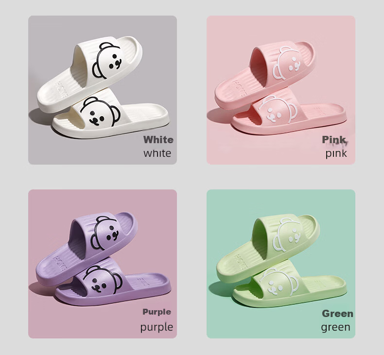 ABFE Women's Summer Indoor Home Bathroom Shower Slippers Odor-Resistant Non-Slip Soft Sole Men's Purple Size 36-37 6