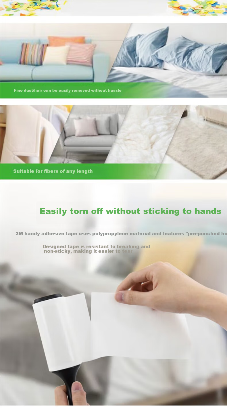 3M Scotch-Brite Lint Roller Removable Sticky Roller Pet Hair Remover Clothes Home Use 56 Sheets 4