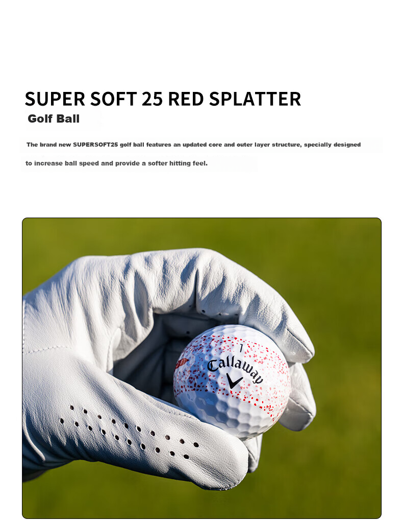 Callaway Super Soft Pink Golf Ball with 360-Degree Alignment Ring, Two-Layer, Long Distance, 25-Pack, New Model 2