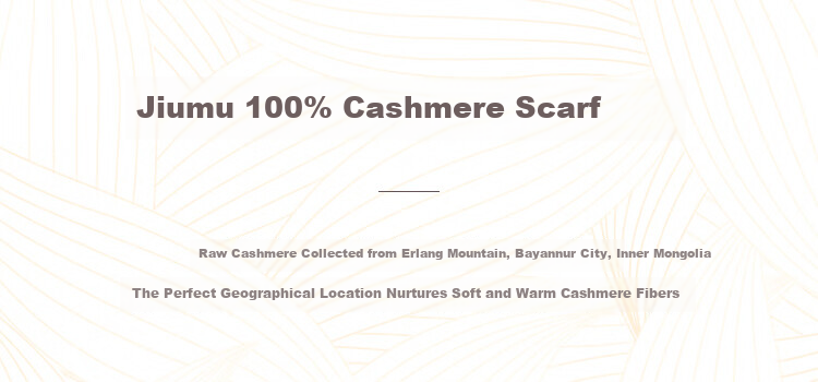 JIUMU 100% Cashmere Scarf Women Autumn Winter Shawl Warm Neck Warmer Female New Year Birthday Gift Box Set 2