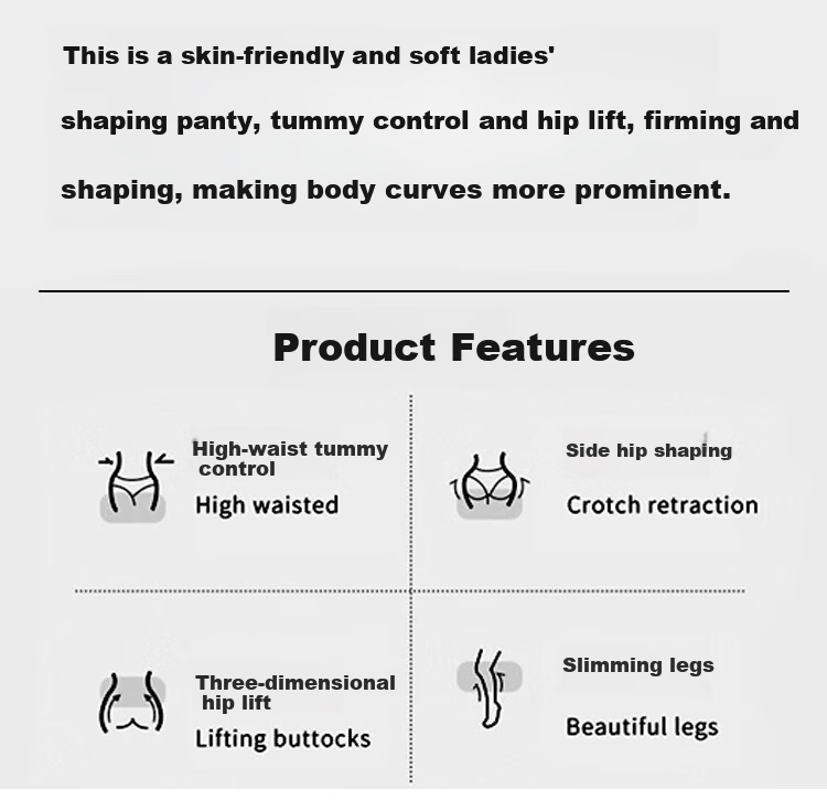 GRACEWELL High Waist Shaping Hip Lift Strong Abdomen Control Postpartum Body Shaping Waist Cincher Hip Lifting Custom Medical Grade Safety Underwear for Women 2