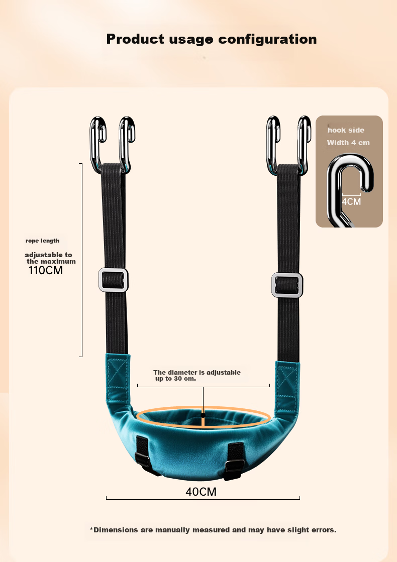 Xinyi Wanjia Cervical Traction Strap Single Bar Hanging Home Use Neck Suspension Traction Device Stretching Ring 9