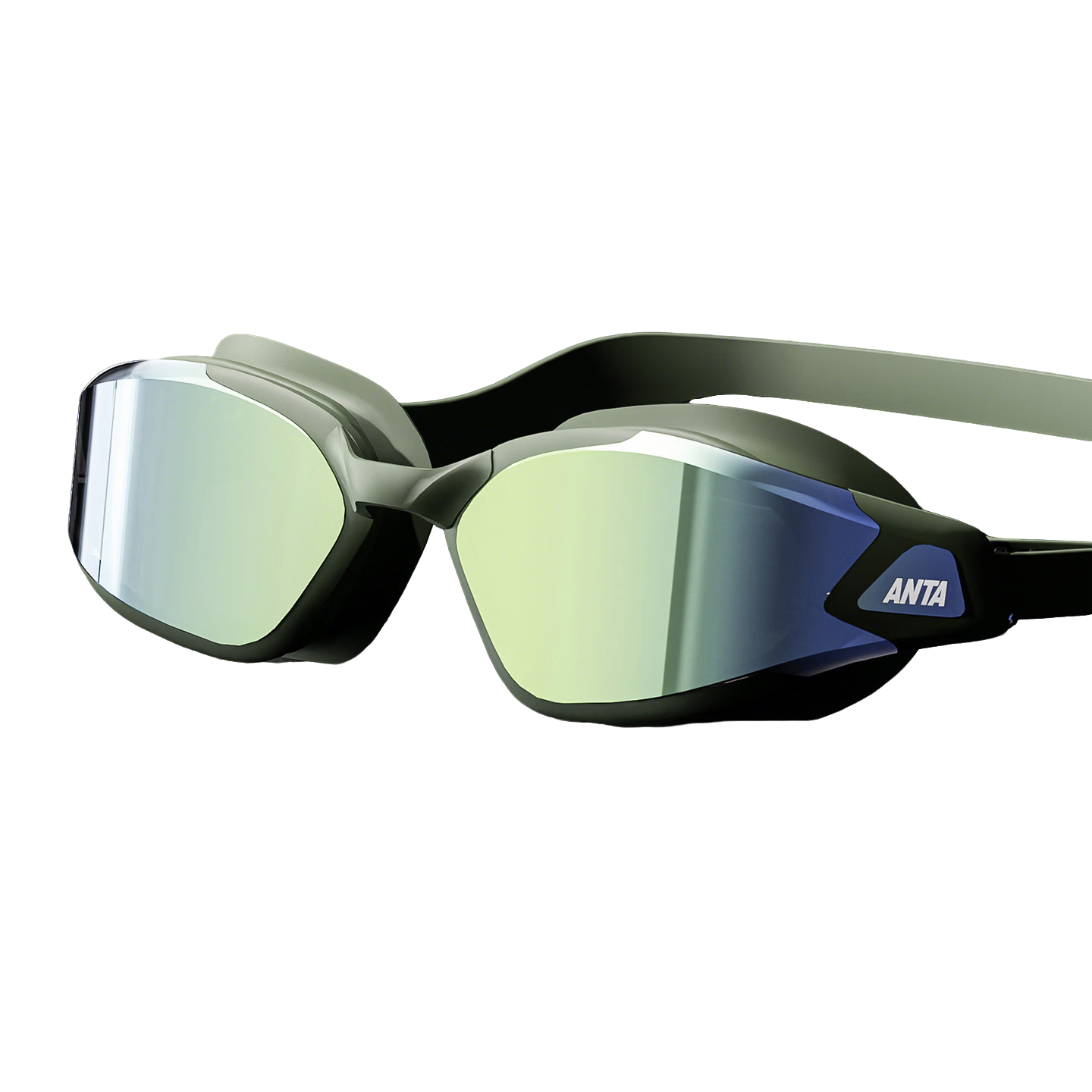 ANTA Swimming Goggles Unisex HD Anti-Fog Coated Large Frame Adult Prescription Professional Durable Forest Green