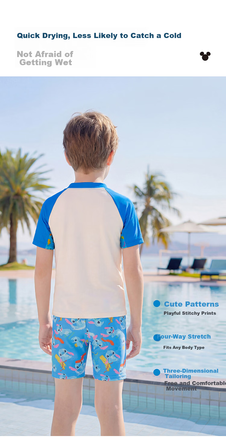 Disney Boys' Two-Piece Swimsuit for Young And Older Boys, Swimming Trunks Set D36090S2F, Stidai, Size 110 5