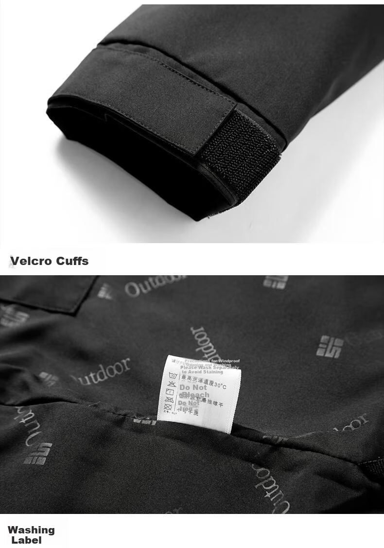 Warrior 3-in-1 Waterproof Windproof Outdoor Hiking Jacket Fleece Detachable Coat Black Unisex 9