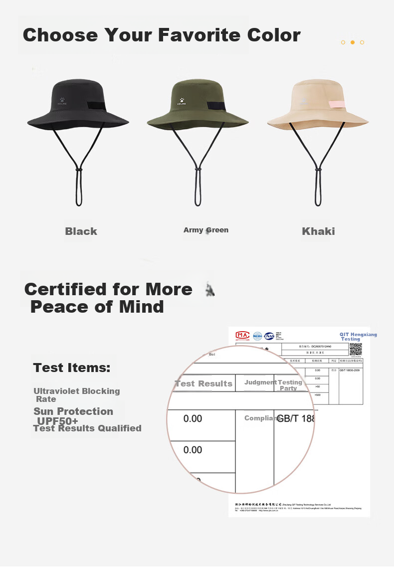 KELME Women's Fisherman Hat Sun Protection Cap Spring Summer Outdoor Travel Hiking Fishing UV Protection Breathable Sun Hat 8