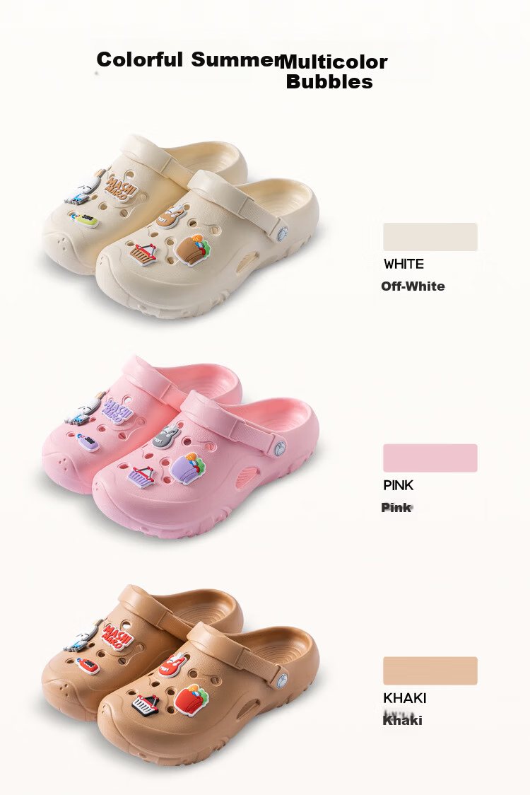 MashiMaro Unisex Couple Outdoor Slip-On Clogs Non-Slip Soft Sole Travel Beach Sandals 8