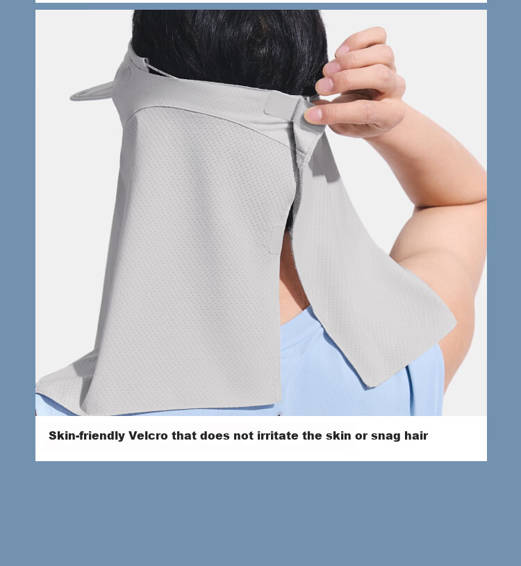Beneunder Sports Neck Sun Protection Mask with Detachable Visor and Face Shield, Open-Top Hat, Full Face Sun Protection, Night Black 26