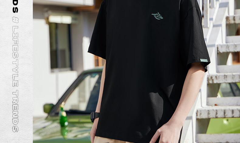 361° Men's Short Sleeve T-Shirt Summer New Sports Running Loose Casual Trendy Top 632519115D-9 66